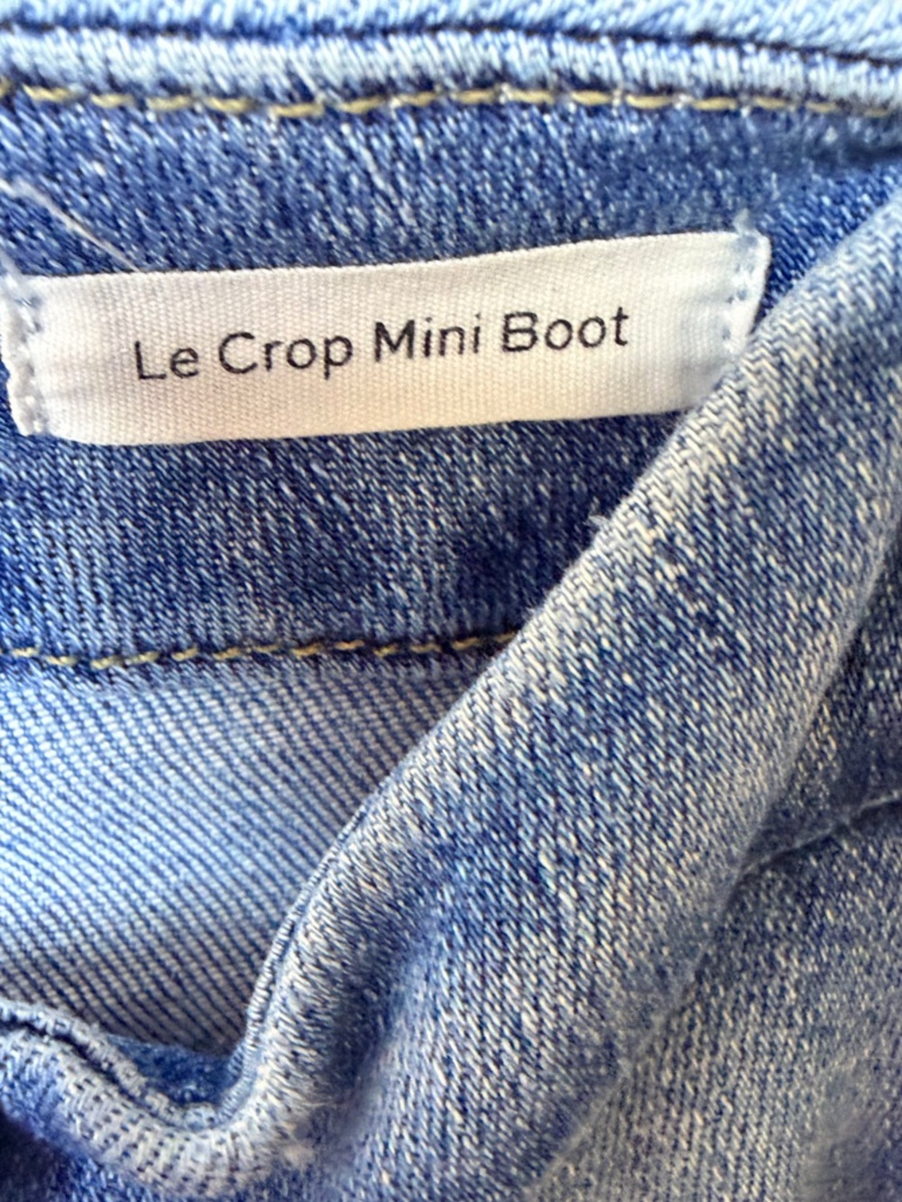 FRAME Le Crop Mini Boot Jeans – Light Wash Blue Denim Size 32 - Picture 5 of 11